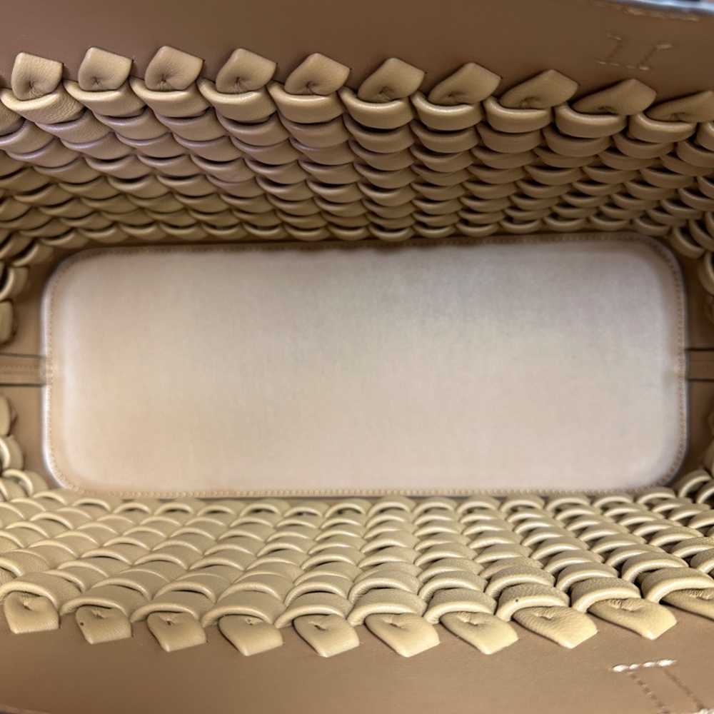 Tory Burch Emerson Leather Woven Tote - Picture 4 of 5